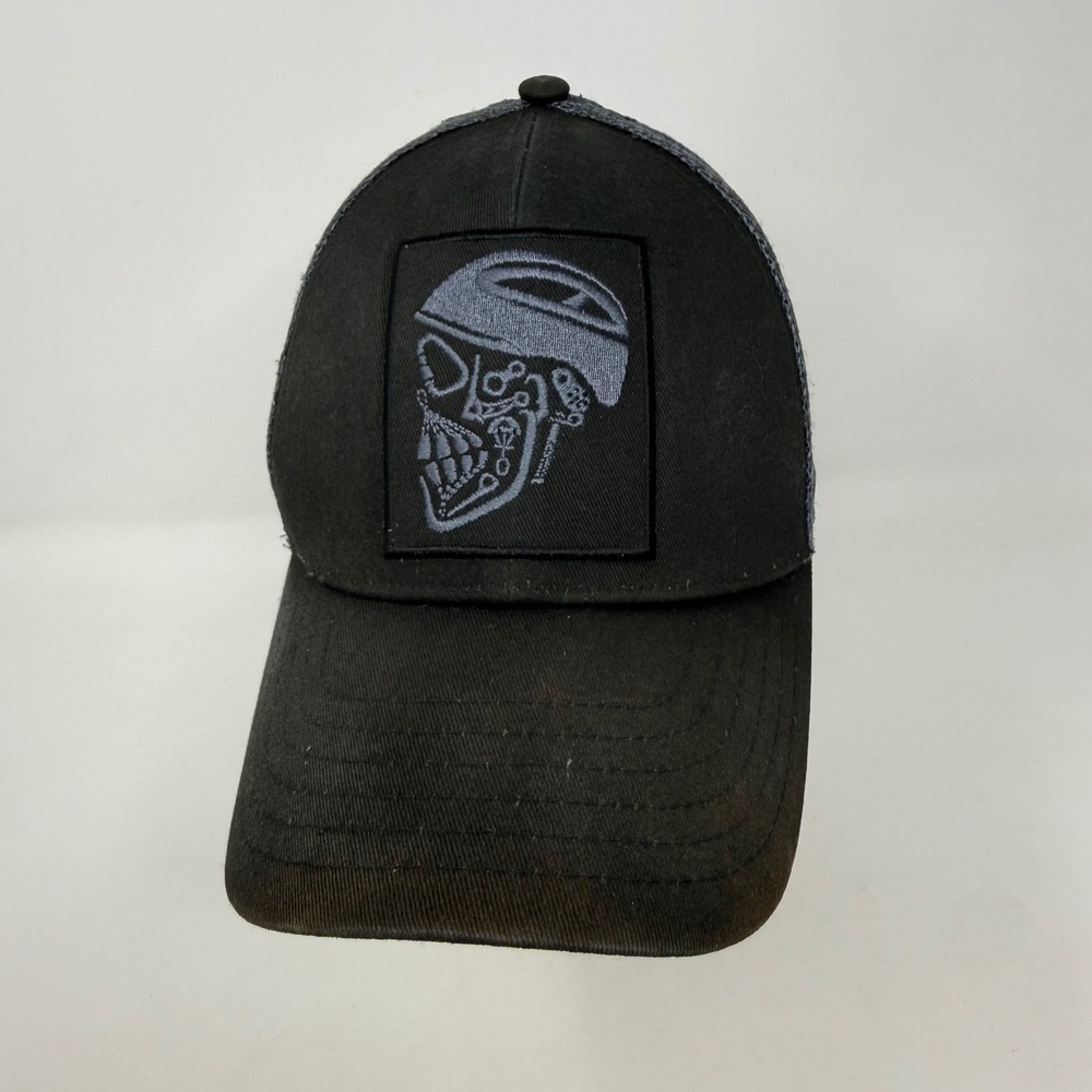 Mountain Hardwear X-Ray Trucker Hat Cap Black Grey Mesh Snapback Distressed